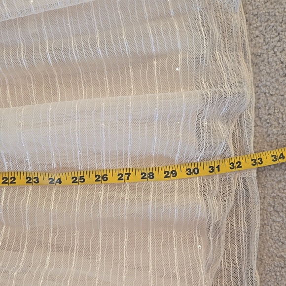 NWT Modcloth Minuet Ivory Tulle Sequin Dress, Size Large - Picture 11 of 15